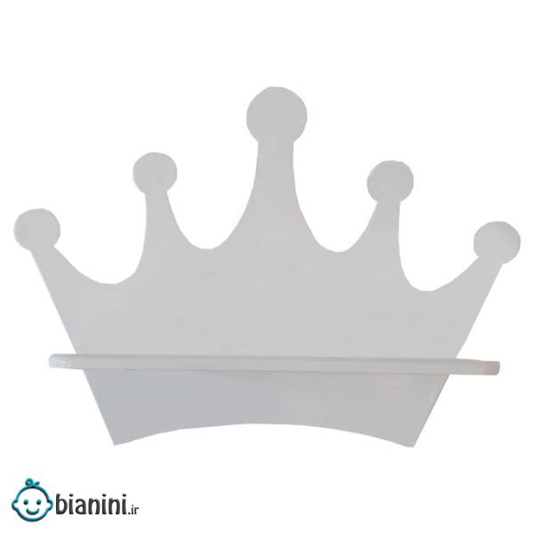 شلف دیواری اتاق کودک طرح تاج مدل W112 شلف دیواری اتاق کودک طرح تاج مدل W112