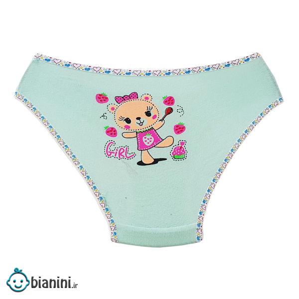 شورت دخترانه طرح عروسکی کد Mhr-488