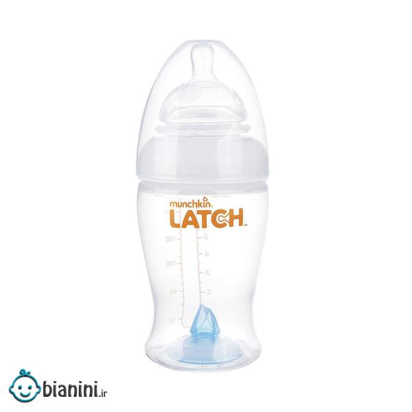 شیشه شیر ضد نفخ مانچکین مدل Latch ظرفیت 240 میلی لیتر