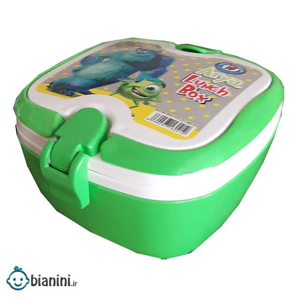 ظرف غذا 4 تکه آریا کد 6021 طرح کارخانه هیولاها