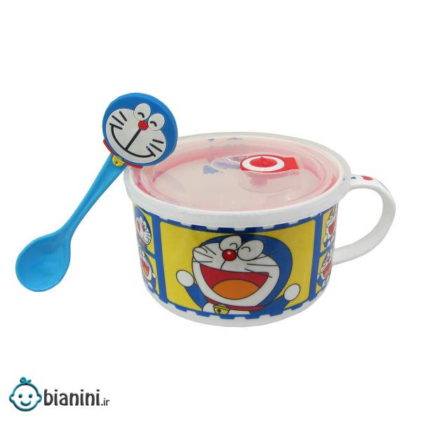 ظرف غذای کودک مدل doraemon کد L121