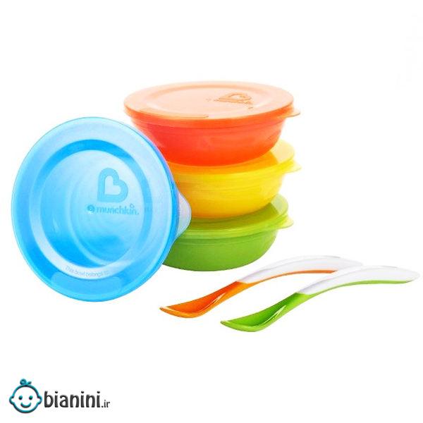 ظرف و قاشق غذا خوری کودک کد 1559 مجموعه 10 عددی