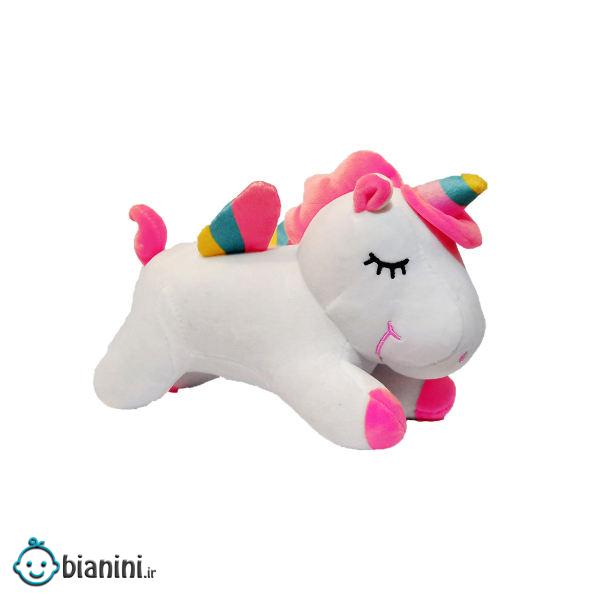 عروسک طرح تک شاخ مدل بالدار ارتفاع 16 سانتی متر