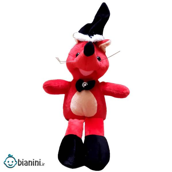 عروسک طرح موش کلاهدار کد m178 ارتفاع 34 سانتی متر