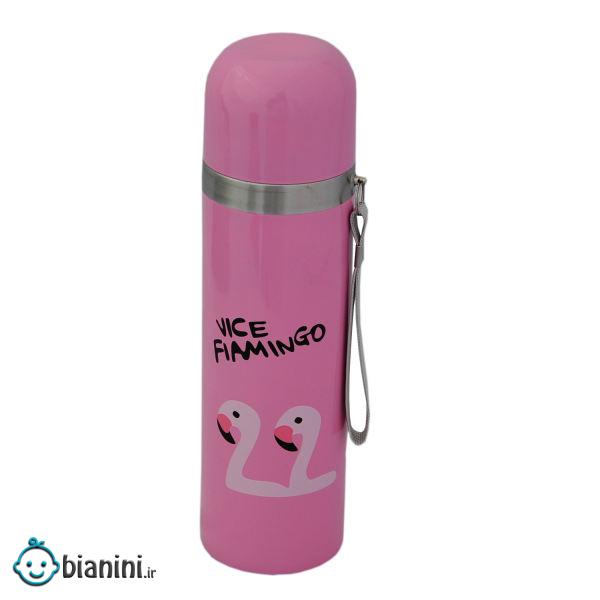 فلاسک کودک طرح فلامینگو کد02 گنجایش 500 میلی لیتر
