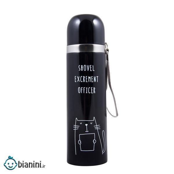 فلاسک کودک طرح گربه کد 050 ظرفیت 0.5 لیتر