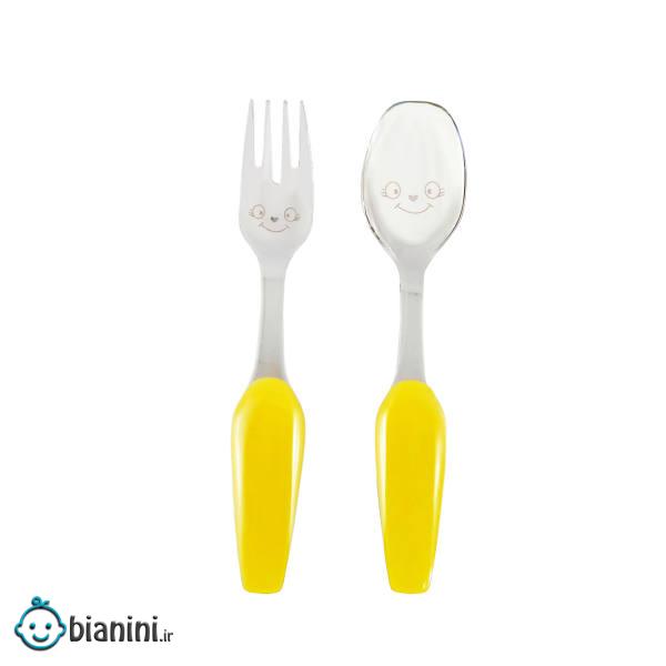 قاشق چنگال کودک نیوهوم کد 0310 بسته 2 عددی