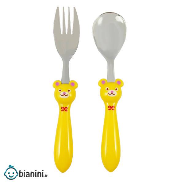 قاشق چنگال کودک نیوهوم کد 0320 بسته 2 عددی