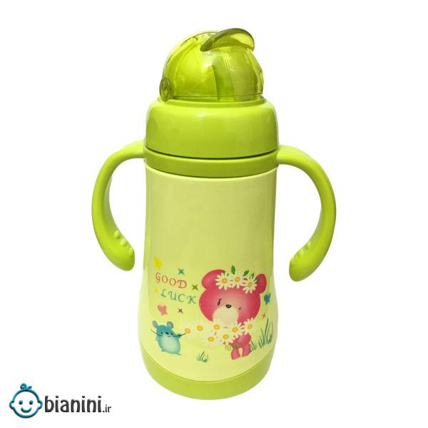 قمقمه کودک طرح گربه کد61 گنجایش 0.25 لیتر