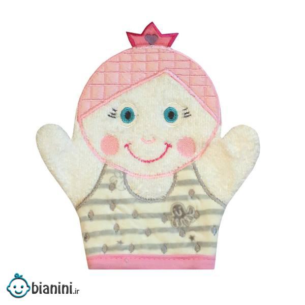 لیف حمام نوزاد طرح دخترک کد 03 لیف حمام نوزاد طرح دخترک کد 03