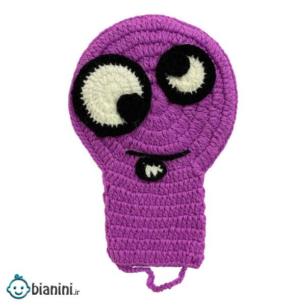 لیف حمام کودک طرح عروسکی مدل میکروب کد 05