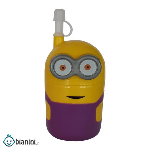 لیوان نی دار مدل مینیون