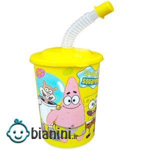 لیوان کودک طرح باب اسفنجی کد AS1