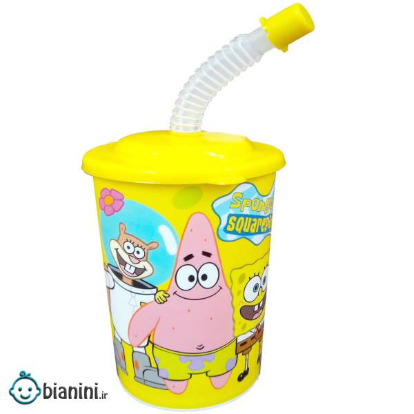 لیوان کودک طرح باب اسفنجی کد AS1 لیوان کودک طرح باب اسفنجی کد AS1