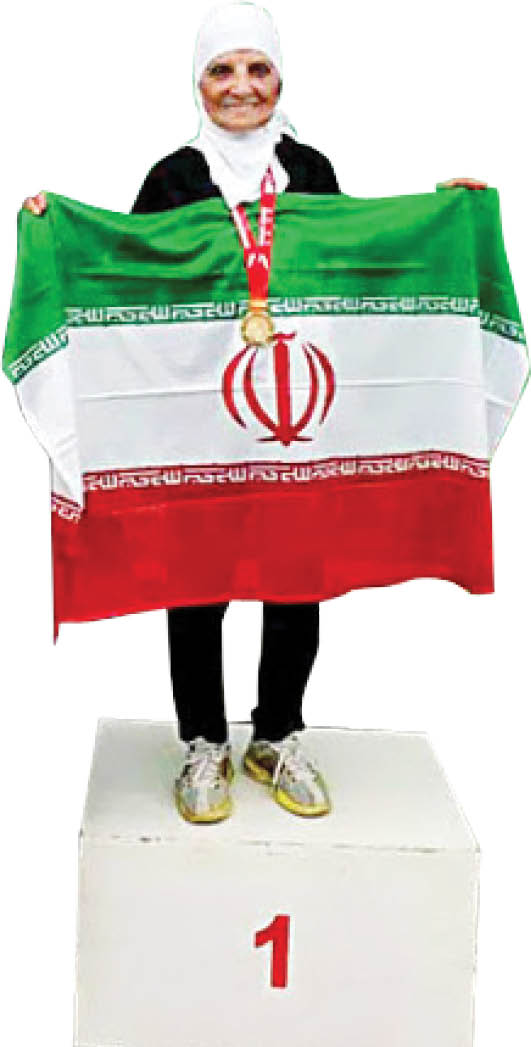 مادر بزرگ ایرانی؛ قهرمان ماراتن دبی