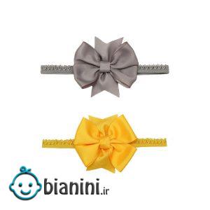 هدبند نوزادی دخترانه فاباکا کد FBC01146 مجموعه 2 عددی