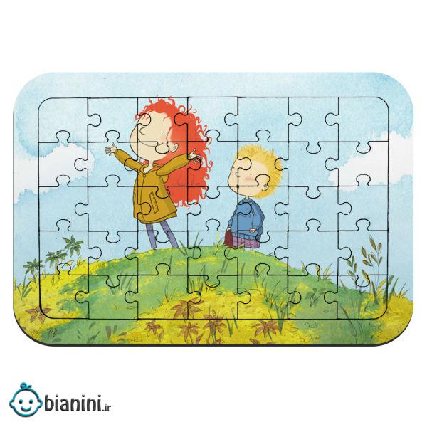 پازل 35 تکه طرح انیمیشن نیکا و داداشی مدل NI914