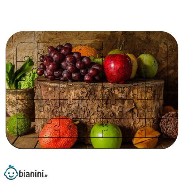 پازل 35 تکه طرح میوه های پاییزی مدل NI1148