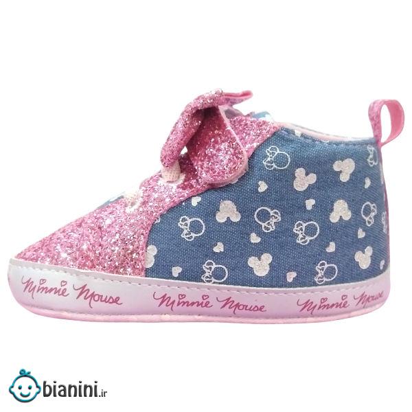 پاپوش نوزادی دخترانه طرح Minnie Mouse کد M179