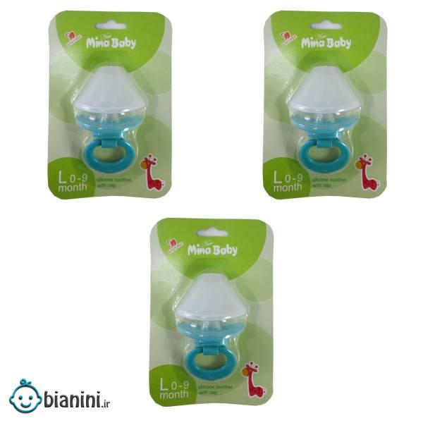 پستانک مینا بیبی مدل L0-9 مجموعه 3 عددی پستانک مینا بیبی مدل L0-9 مجموعه 3 عددی