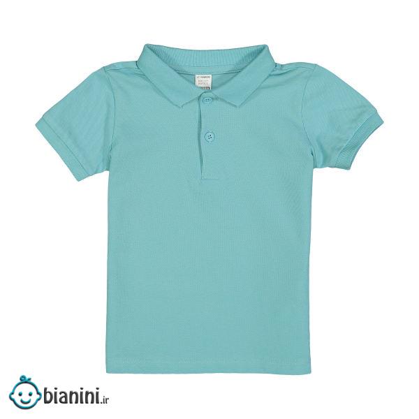 پولوشرت پسرانه نوزادی ال سی وایکیکی مدل 0SO053Z1-BLUE
