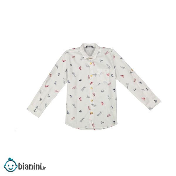 پیراهن پسرانه ال سی وایکیکی مدل 0SN630Z4-WHITE