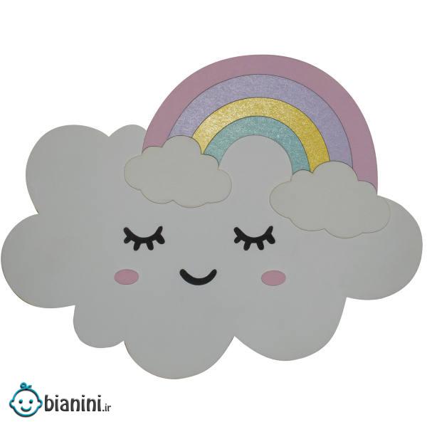 چراغ خواب اتاق کودک مدل ابر و رنگین کمان