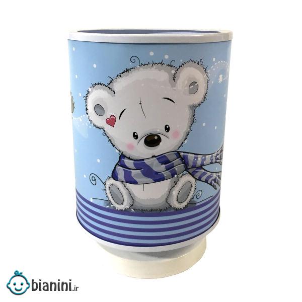 چراغ خواب کودک طرح خرس شال دار کد 012