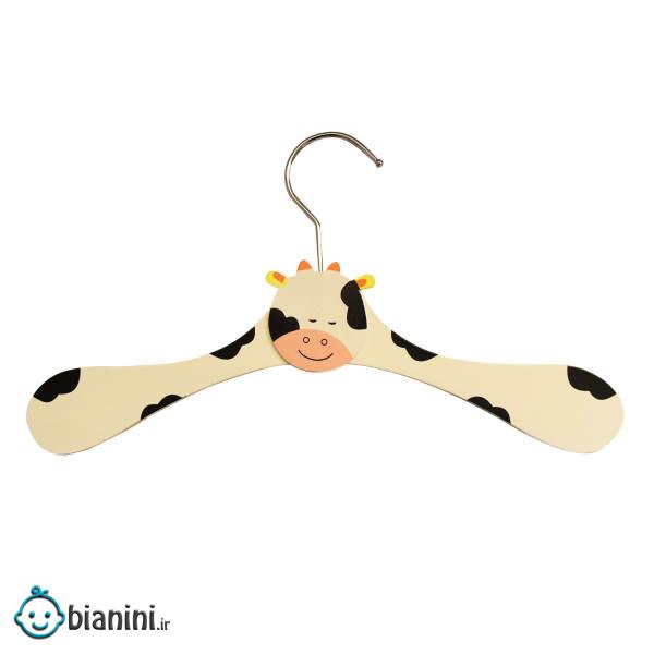 چوب لباسی نوزاد طرح گاو کد 2053.6 چوب لباسی نوزاد طرح گاو کد 2053.6