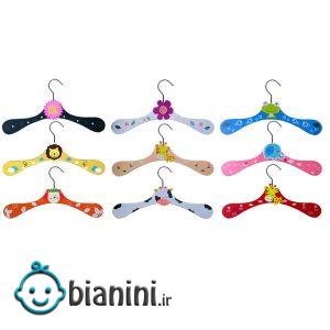 چوب لباسی نوزاد مدل Animals مجموعه 9 عددی