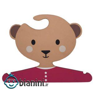 چوب لباسی نوزاد مدل خرس