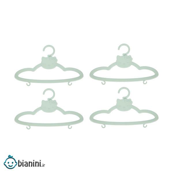 چوب لباسی نوزاد مدل کیتی بسته 4 عددی چوب لباسی نوزاد مدل کیتی بسته 4 عددی