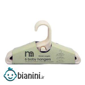 چوب لباسی نوزاد کد 01 بسته 6 عددی