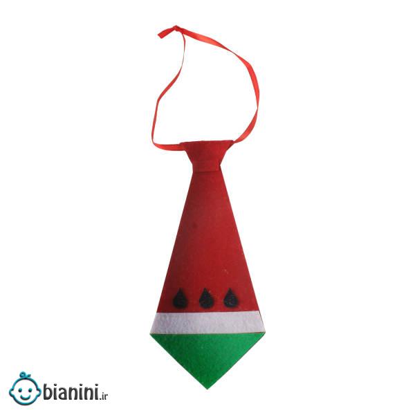 کراوات پسرانه مدل یلدا طرح هندوانه کد 2