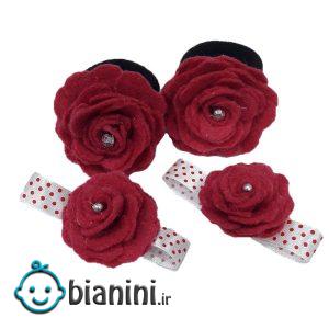 کش و گیره مو دخترانه کد 112 مجموعه چهار عددی