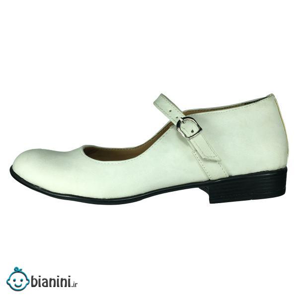 کفش دخترانه پاریس جامه مدل B498 رنگ سفید