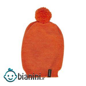 کلاه بافتنی ثمین مدل Dellenia رنگ نارنجی