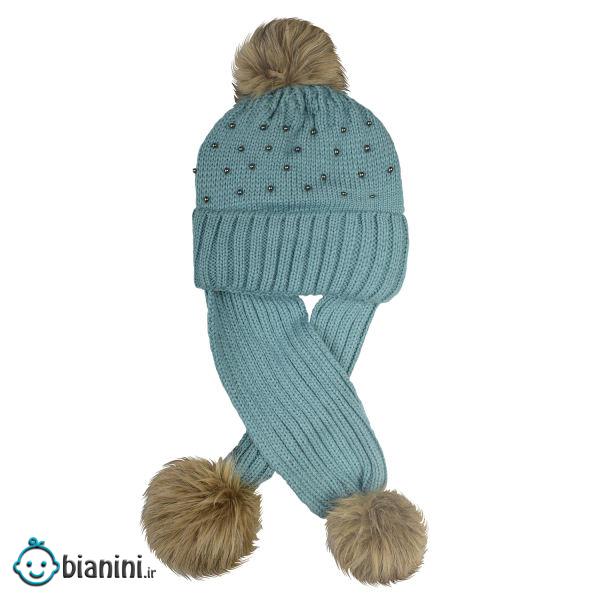 کلاه بافتنی دخترانه مدل D6532-6 کلاه بافتنی دخترانه مدل D6532-6