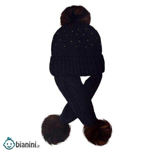 کلاه بافتنی دخترانه مدل D6532