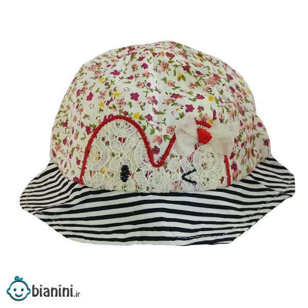 کلاه نوزادی دخترانه کد M368