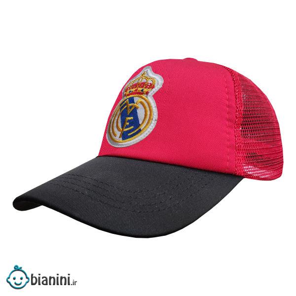 کلاه کپ پسرانه طرح رئال مادرید کد PT-30376 رنگ قرمز