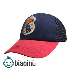 کلاه کپ پسرانه طرح رئال مادرید کد PT-30379 رنگ سرمه ای