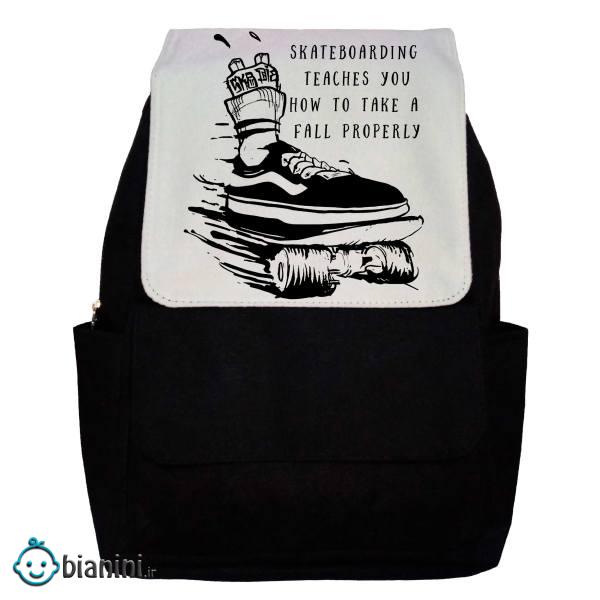 کوله پشتی طرح Skateboarding Quote مدل G21