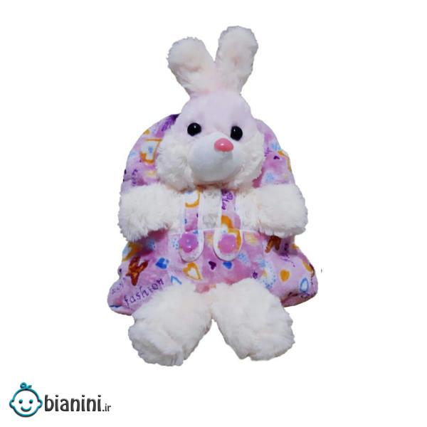 کوله پشتی کودک طرح خرگوش قلبی کد 03