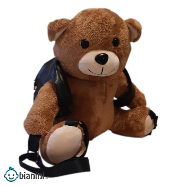 کوله پشتی کودک مدل خرس قهوه ای کد 304