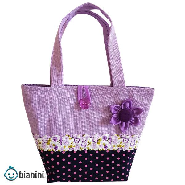 کیف دستی دخترانه مدل گل کد san910