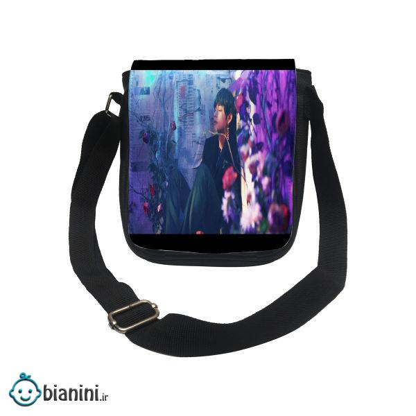 کیف دوشی دخترانه طرح bts کد d123