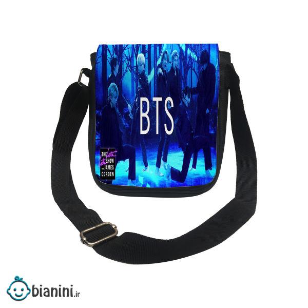 کیف دوشی دخترانه طرح bts کد d173