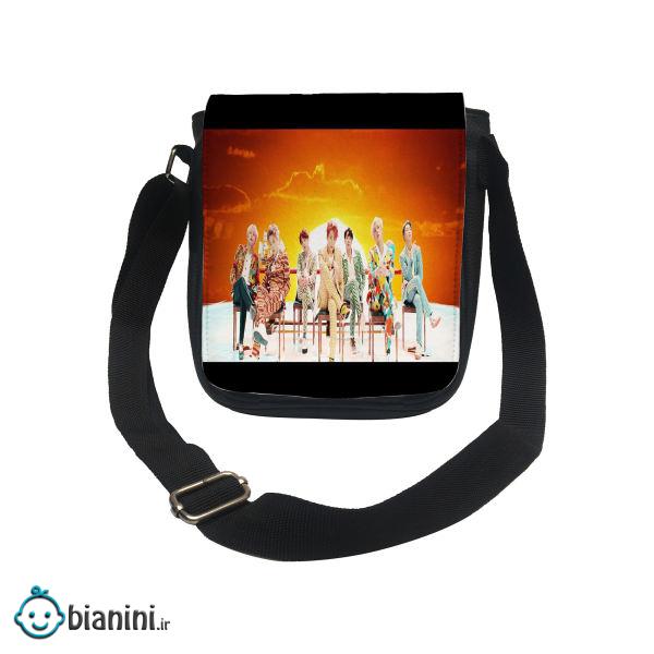 کیف دوشی دخترانه طرح bts کد d196