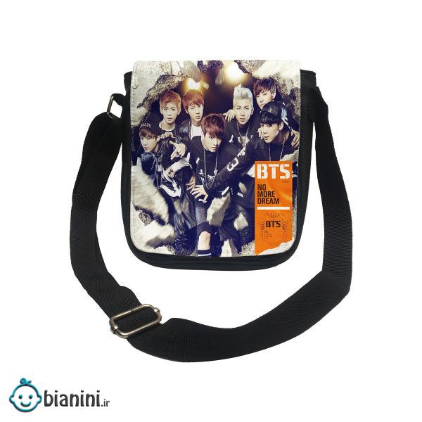 کیف دوشی دخترانه طرح bts کد d88